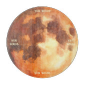 Erstellen Sie Ihr eigenes mystisches Orange Moon A Schneidebrett (Vorderseite)