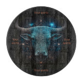 Erstellen Sie Ihr eigenes mystisches Taurus Zodiac Schneidebrett (Vorderseite)