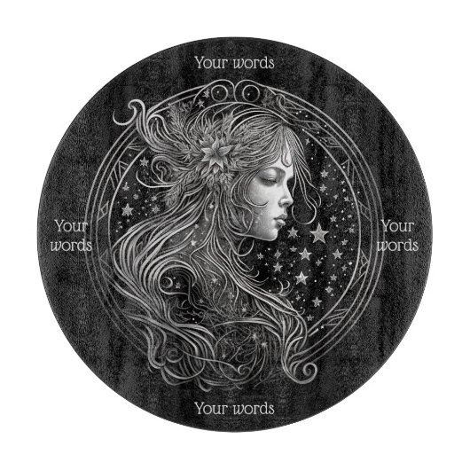 Erstellen Sie Ihr eigenes mystisches Virgo Glass A Schneidebrett (Vorderseite)