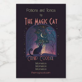 Erstellen Sie Ihr eigenes mystisches Zauberfenster Weinetikett