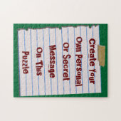 Erstellen Sie Ihr eigenes Nachrichtenpuzzle Puzzle (Horizontal)