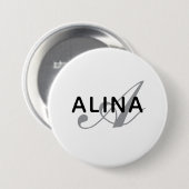 Erstellen Sie Ihr eigenes Namensmonogramm-Design 3 Button (Vorne & Hinten)