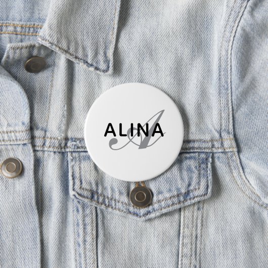 Erstellen Sie Ihr eigenes Namensmonogramm-Design 3 Button (Beispiel)