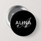 Erstellen Sie Ihr eigenes Namensmonogramm-Design 3 Button (Vorne & Hinten)