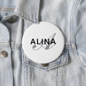 Erstellen Sie Ihr eigenes Namensmonogramm-Design 4 Button (Beispiel)