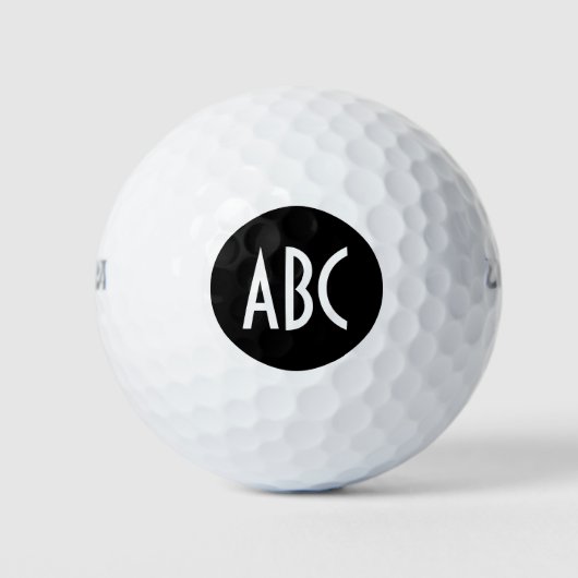 Erstellen Sie Ihr eigenes Namensmonogramm Initiale Golfball (Vorderseite)