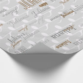 Erstellen Sie Ihr eigenes Namensmuster . Geschenkpapier (Ecke)