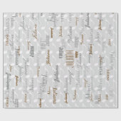 Erstellen Sie Ihr eigenes Namensmuster . Geschenkpapier (Flach)