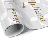 Erstellen Sie Ihr eigenes Namensmuster . Geschenkpapier (Rolleneckpunkt)