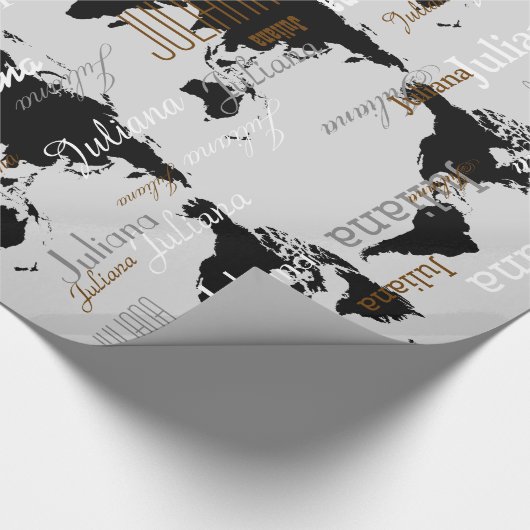 erstellen Sie Ihr eigenes Namensmuster . Geschenkpapier (Ecke)