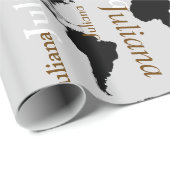 erstellen Sie Ihr eigenes Namensmuster . Geschenkpapier (Rolleneckpunkt)