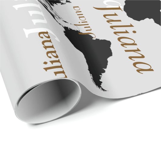 erstellen Sie Ihr eigenes Namensmuster . Geschenkpapier (Rolleneckpunkt)