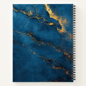 Erstellen Sie Ihr eigenes Navy Blue & Gold Ripper- Notizblock (Rückseite)