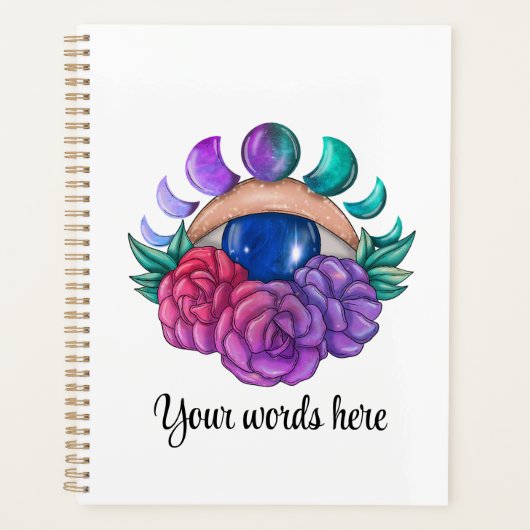 Erstellen Sie Ihr eigenes Niedliches Auge, Mond un Planer (Vorderseite)