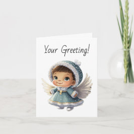 Erstellen Sie Ihr eigenes Niedliches Baby Girl Ang Feiertagskarte