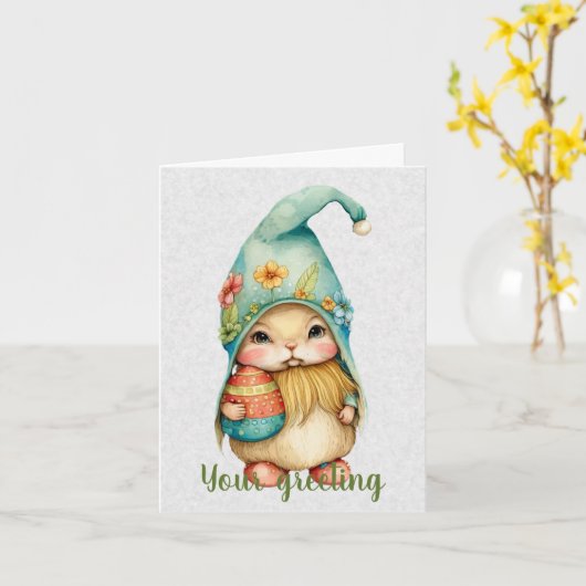 Erstellen Sie Ihr eigenes Niedliches Frühlingserge Karte (Gelbe Blume)