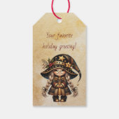 Erstellen Sie Ihr eigenes Niedliches magisches Wei Geschenkanhänger (Rückseite)