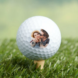 Erstellen Sie Ihr eigenes Paarfoto Custom Pic Golfball