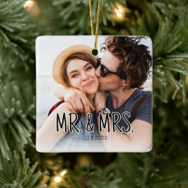 Erstellen Sie Ihr eigenes Paarfoto Custom Pic Keramikornament