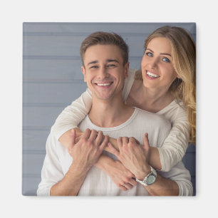 Erstellen Sie Ihr eigenes Paarfoto nach Maß Magnet