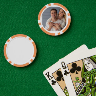 Erstellen Sie Ihr eigenes Paarfoto nach Maß Pokerchips