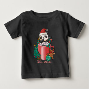 Erstellen Sie Ihr eigenes Panda Hot Cocoa Baby T-shirt