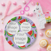 erstellen Sie Ihr eigenes Papier Foto Text Wasserm Pappteller (Party)