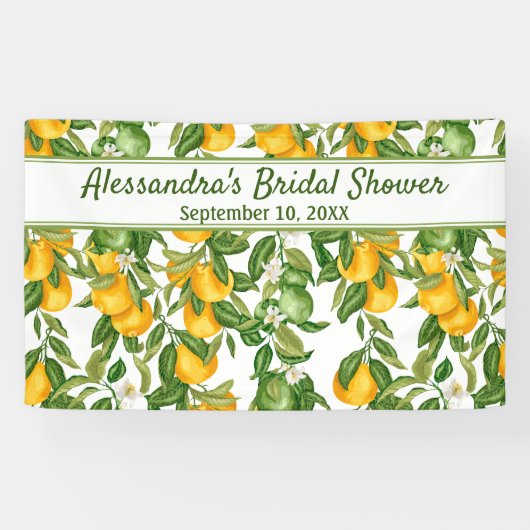 Erstellen Sie Ihr eigenes Party Banner Lemon Hinte (Horizontal)