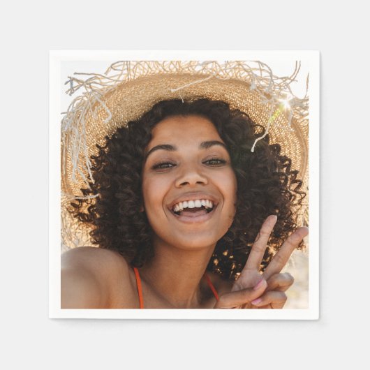 Erstellen Sie Ihr eigenes Party für das Selfie-Fot Serviette (Vorderseite)