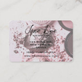 Erstellen Sie Ihr eigenes, pastellfarbenes, rosafa Visitenkarte (Rückseite)