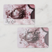 Erstellen Sie Ihr eigenes, pastellfarbenes, rosafa Visitenkarte (Vorne/Hinten)