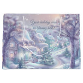 Erstellen Sie Ihr eigenes, pastellfarbenes Weihnac Große Geschenktüte (Vorderseite)