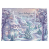 Erstellen Sie Ihr eigenes, pastellfarbenes Weihnac Große Geschenktüte (Rückseite)