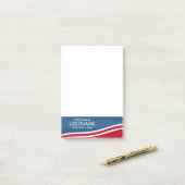 Erstellen Sie Ihr eigenes patriotisches Kampagneng Post-it Klebezettel (Auf Schreibtisch)