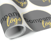 ERSTELLEN SIE IHR EIGENES PATTERN BUSINESS LOGO GESCHENKPAPIER (Rolleneckpunkt)