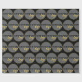 ERSTELLEN SIE IHR EIGENES PATTERN BUSINESS LOGO GESCHENKPAPIER (Flach)