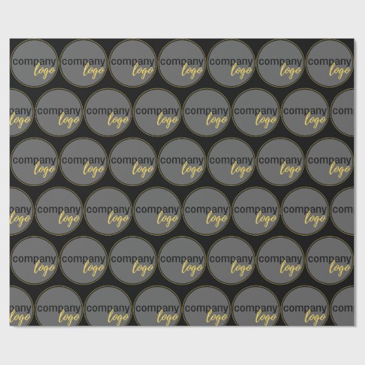 ERSTELLEN SIE IHR EIGENES PATTERN BUSINESS LOGO GESCHENKPAPIER (Flach)