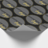 ERSTELLEN SIE IHR EIGENES PATTERN BUSINESS LOGO GESCHENKPAPIER (Ecke)