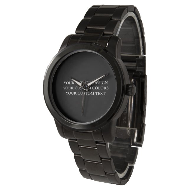 Erstellen Sie Ihr eigenes Personalisiert Armbanduhr (Schrägansicht)