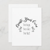 Erstellen Sie Ihr eigenes Personalisiert Begleitkarte (Vorne/Hinten)