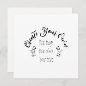 Erstellen Sie Ihr eigenes Personalisiert Einladung (Vorne/Hinten)