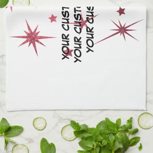 Erstellen Sie Ihr eigenes Personalisiert Geschirrtuch (Gefaltet)