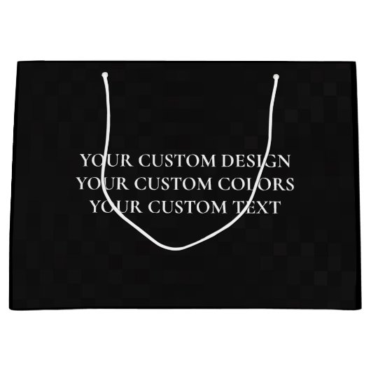 Erstellen Sie Ihr eigenes Personalisiert Große Geschenktüte (Vorderseite)