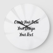 Erstellen Sie Ihr eigenes Personalisiert Große Wanduhr (Vorderseite)