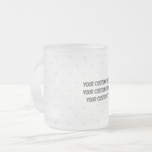 Erstellen Sie Ihr eigenes Personalisiert Mattglastasse (Vorderseite Links)