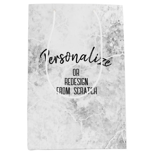 Erstellen Sie Ihr eigenes Personalisiert Mittlere Geschenktüte (Vorderseite)