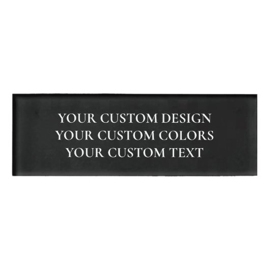 Erstellen Sie Ihr eigenes Personalisiert Namenschild (Vorderseite)