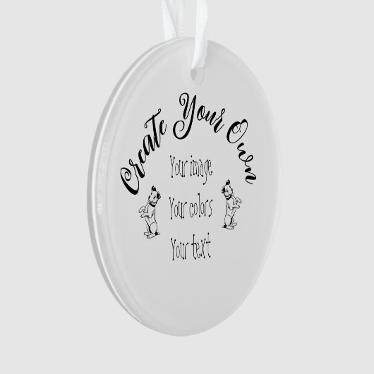 Erstellen Sie Ihr eigenes Personalisiert Ornament (Vorderseite)