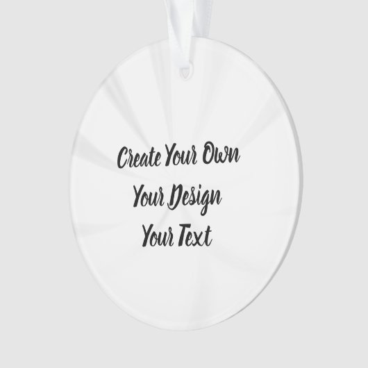 Erstellen Sie Ihr eigenes Personalisiert Ornament (Vorderseite)