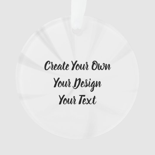Erstellen Sie Ihr eigenes Personalisiert Ornament (Vorderseite)